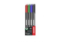 Popisovač Kores K-Marker Permanent - sada 4 ks / kulatý tenký hrot Popisovač Kores K-Marker Permanent - sada 4 ks / kulatý tenký hrot