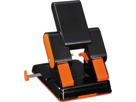 RON Conmetron 609 Deluxe kancelářský děrovač černo-oranžový
