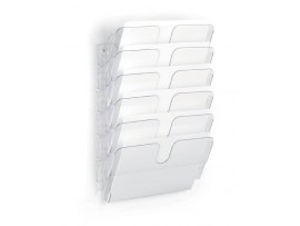 Držáky na prospekty Flexiplus - 6 / A4 / čirý / na šířku