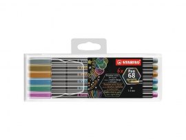 Metalické popisovače STABILO 6806 Pen 68 - 6 ks Metalické popisovače STABILO 6806 Pen 68 - 6 ks