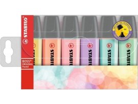 Zvýrazňovač STABILO® BOSS ORIGINAL PASTEL / sada 6 ks Zvýrazňovač STABILO® BOSS ORIGINAL PASTEL / sada 6 ks