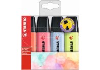Zvýrazňovač STABILO® BOSS ORIGINAL PASTEL / sada 4 ks NEW