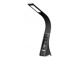 Lampa LED stmívatelná s displayem - kůže černá Lampa LED stmívatelná s displayem - kůže černá