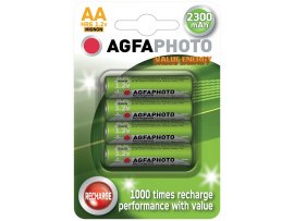 Nabíjecí baterie AgfaPhoto - NiMH AA 2300mAh / 4 ks Nabíjecí baterie AgfaPhoto - NiMH AA 2300mAh / 4 ks
