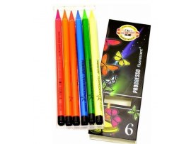 Pastelky Koh-i-noor Progresso Fluorescent / 6ks Pastelky Koh-i-noor Progresso Fluorescent / 6ks
