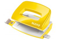 Leitz NeXXt 5060 mini kancelářský děrovač metalická žlutá Leitz NeXXt 5060 mini kancelářský děrovač metalická žlutá