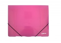 Spisové desky s gumou eColection A4 / 3 klopy / růžová Spisové desky s gumou eColection A4 / 3 klopy / růžová