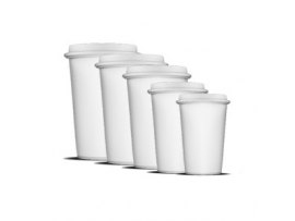 Kelímky papírové - 300 ml / 50 ks / bílá