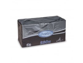 Wimex papírové ubrousky koktejlové černé 2-vrstvé 24 cm x 24 cm 250ks Wimex papírové ubrousky koktejlové černé 2-vrstvé 24 cm x 24 cm 250ks