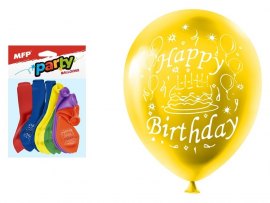 Nafukovací balonky  - vel. M / 12 ks / Happy Birthday