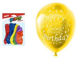 Nafukovací balonky - vel. M / 12 ks / Happy Birthday Nafukovací balonky - vel. M / 12 ks / Happy Birthday