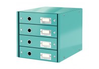 Zásuvkový box Leitz Click & Store - 4 zásuvky / ledově modrá Zásuvkový box Leitz Click & Store - 4 zásuvky / ledově modrá
