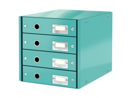 Zásuvkový box Leitz Click & Store - 4 zásuvky / ledově modrá Zásuvkový box Leitz Click & Store - 4 zásuvky / ledově modrá