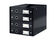 Zásuvkový box Leitz Click & Store - 4 zásuvky / černá
