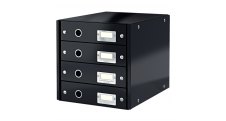 Zásuvkový box Leitz Click & Store - 4 zásuvky / černá