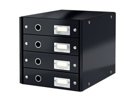 Zásuvkový box Leitz Click & Store - 4 zásuvky / černá Zásuvkový box Leitz Click & Store - 4 zásuvky / černá