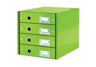 Zásuvkový box Leitz Click & Store - 4 zásuvky / zelená