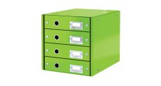 Zásuvkový box Leitz Click & Store - 4 zásuvky / zelená