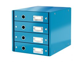 Zásuvkový box Leitz Click & Store - 4 zásuvky / modrá