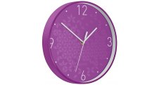 Leitz WOW nástěnné hodiny tiché fialová
