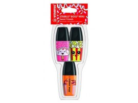 Zvýrazňovače STABILO BOSS MINI SWEET FRIENDS - sada 3 ks Zvýrazňovače STABILO BOSS MINI SWEET FRIENDS - sada 3 ks