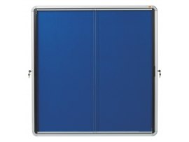 Vitrína vnitřní / s posuvnými dveřmi / FAB 12xA4 / modrá