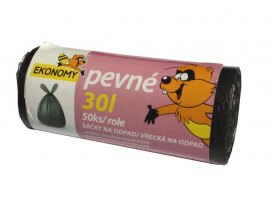 Pytle do koše Vipor Ekonomy - 50x60cm / 30l / 6my / 50ks / černá