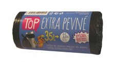 Pytle do koše Vipor Top - 50x60cm / 35l / 20my /15ks / černá / extra pevné