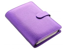 Filofax Saffiano Metalic A6 osobní týdenní fialová Filofax Saffiano Metalic A6 osobní týdenní fialová