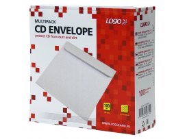 Obálky na CD / DVD - 100 ks / bílá / bez okénka Obálky na CD / DVD - 100 ks / bílá / bez okénka