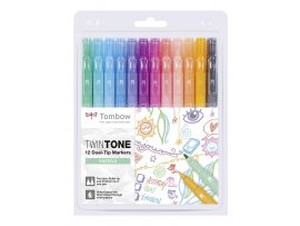 Tombow WS-PK-12P-2 TwinTone popisovače 12 ks Pastel Tombow WS-PK-12P-2 TwinTone popisovače 12 ks Pastel