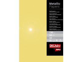 Papír metalický APLI A4 - zlatá / 50 ks Papír metalický APLI A4 - zlatá / 50 ks