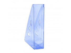 Stojan na spisy Office products - transparentní modrá Stojan na spisy Office products - transparentní modrá