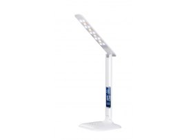 Lampa LED stmívatelná s displejem - lesklá bílá Lampa LED stmívatelná s displejem - lesklá bílá