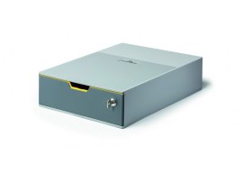Zásuvkový box VARICOLOR® SAFE - 1 zásuvka + zámek / šedá Zásuvkový box VARICOLOR® SAFE - 1 zásuvka + zámek / šedá