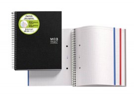 Blok kroužkový Miquelrius Journal - A4 / černá