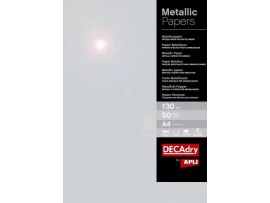 Papír metalický A4 APLI - stříbrná / 50 ks Papír metalický A4 APLI - stříbrná / 50 ks