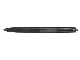 Kuličkové pero Pilot Super Grip-G transparentní - černá Kuličkové pero Pilot Super Grip-G transparentní - černá