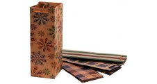 Taška na láhev papírová Craft Ornament / 115 x 8,5 x 355 mm