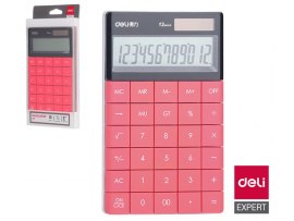 Kalkulačka DELI E1589 - displej 12 míst červená Kalkulačka DELI E1589 - displej 12 míst červená
