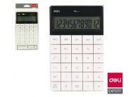DELI E1589 stolní kalkulačka displej 12 míst bílá