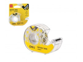 Lepicí páska s odvíječem DELI - 18 mm x 7,6 m Lepicí páska s odvíječem DELI - 18 mm x 7,6 m