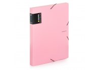 Box na spisy A4 s gumou PASTELINI - růžová
