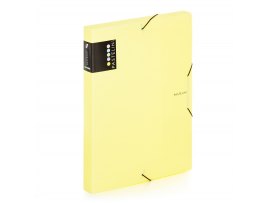 Box na spisy A4 s gumou PASTELINI - žlutá