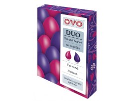Tekuté barvy na vajíčka OVO® DUO - červená/fialová