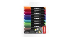 Popisovač Kores K-Marker Permanent - sada 10 ks / kulatý hrot