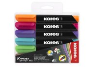 Popisovač Kores K-Marker Permanent - sada 6 ks / kulatý hrot Popisovač Kores K-Marker Permanent - sada 6 ks / kulatý hrot