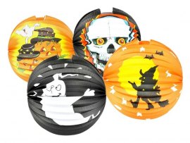 Lampiony kulaté 25 cm / mix Halloween