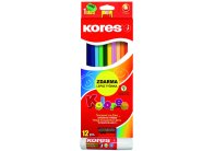 Pastelky trojhranné Kores Kolores - 12 barev Pastelky trojhranné Kores Kolores - 12 barev