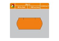 Etikety do etiketovacích kleští - 26 x 12 mm Contact / oranžová Etikety do etiketovacích kleští - 26 x 12 mm Contact / oranžová